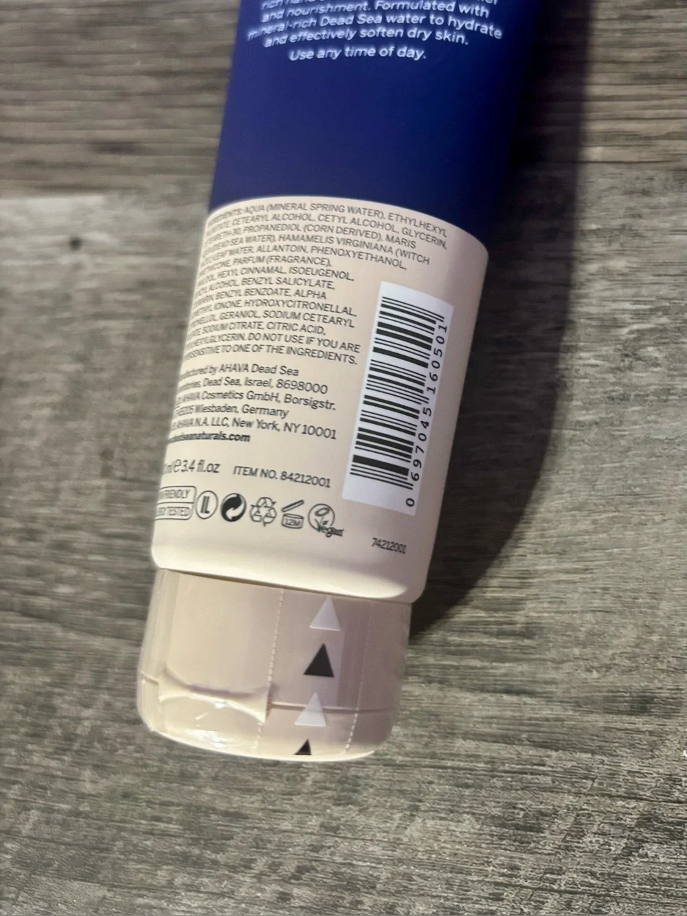 AHAVA Dead Sea Naturals Hand Cream Moisturizer NEW